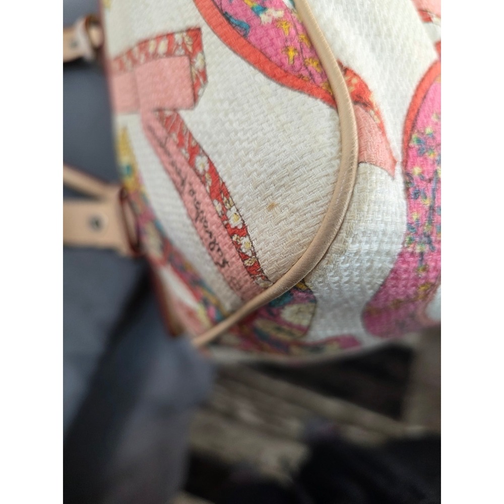 Salvatore Ferragamo Shoulder Bag Womens Medium Multi Excellent‎ Floral Canvas - Picture 13 of 14